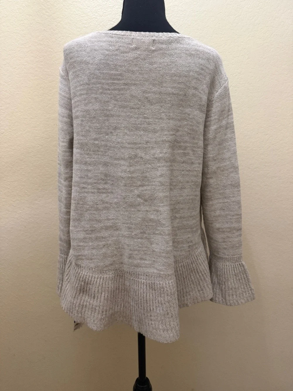 Style & Co. Light Beige Heather Knit Pullover - Picture 4 of 4